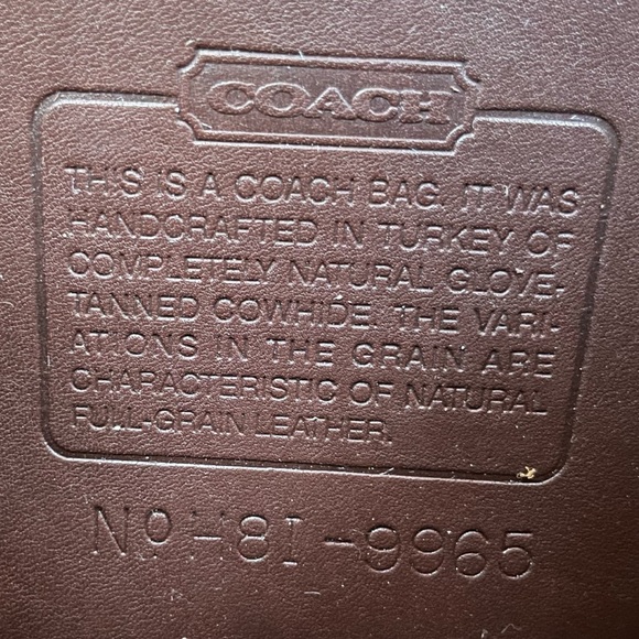 ❤️SOLD❤️Vintage Coach Mahogany Legacy Small Flap 9965 - Picture 7 of 10